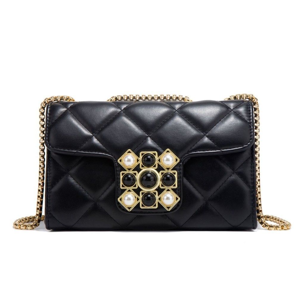 Soft PU Leather Women’s Shoulder Crossbody Bag Chic Quilted Underarm Bag Small Chanel-Style Handbag