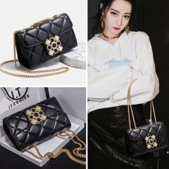 Soft PU Leather Women’s Shoulder Crossbody Bag Chic Quilted Underarm Bag Small Chanel-Style Handbag