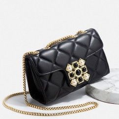 Soft PU Leather Women’s Shoulder Crossbody Bag Chic Quilted Underarm Bag Small Chanel-Style Handbag