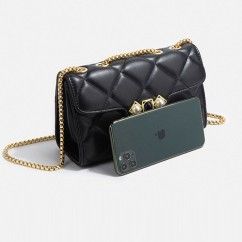 Soft PU Leather Women’s Shoulder Crossbody Bag Chic Quilted Underarm Bag Small Chanel-Style Handbag