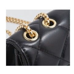 Soft PU Leather Women’s Shoulder Crossbody Bag Chic Quilted Underarm Bag Small Chanel-Style Handbag