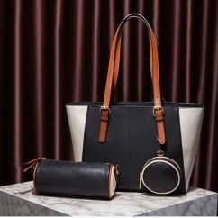 Women Shoulder Bags Fashion PU Leather Large Capacity Tote Bags Female Handbags and Purses 3Pcs Bags Set