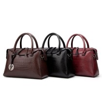 Women's Crocodile Pattern Pillow Bag Women Purses Handbags Casual Tote Bags